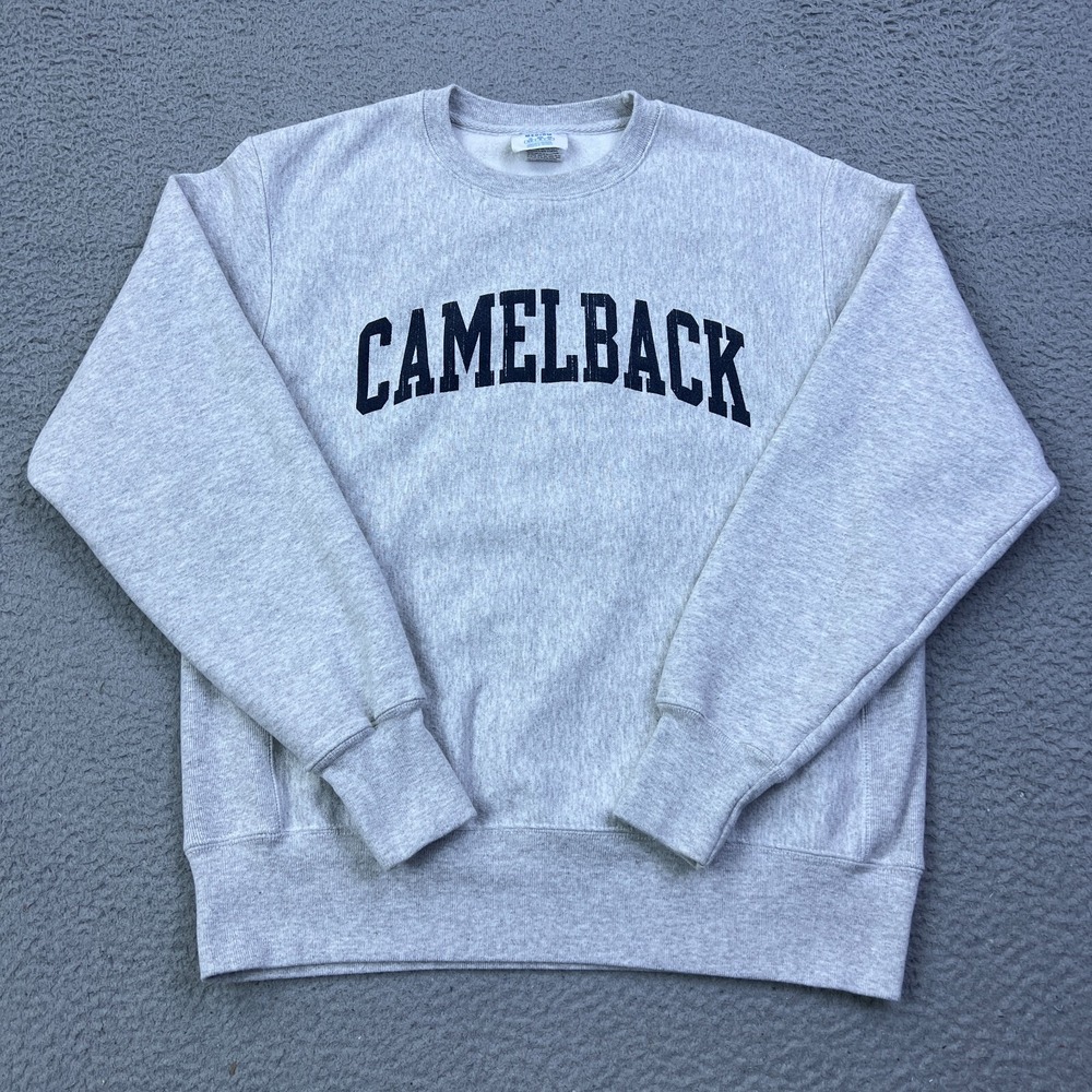 VTG Champion Reverse Weave Camelback Sweatshirt Mens M Gray Crewneck Pullover